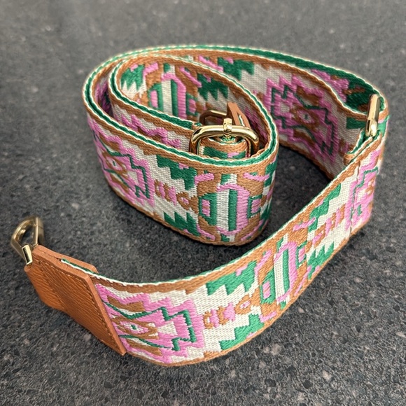 🇮🇹 Vintage Style 1970s Camera Cotton Fabric and Leather Strap from Florence - Picture 9 of 13